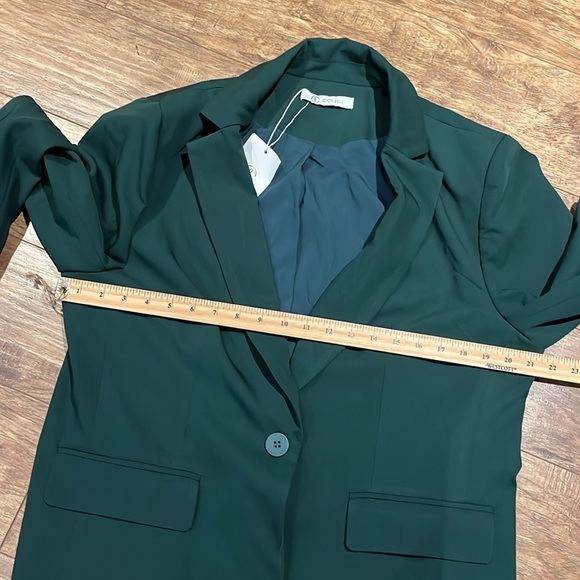 Dark Green single button blazer new with tags - Picture 8 of 10